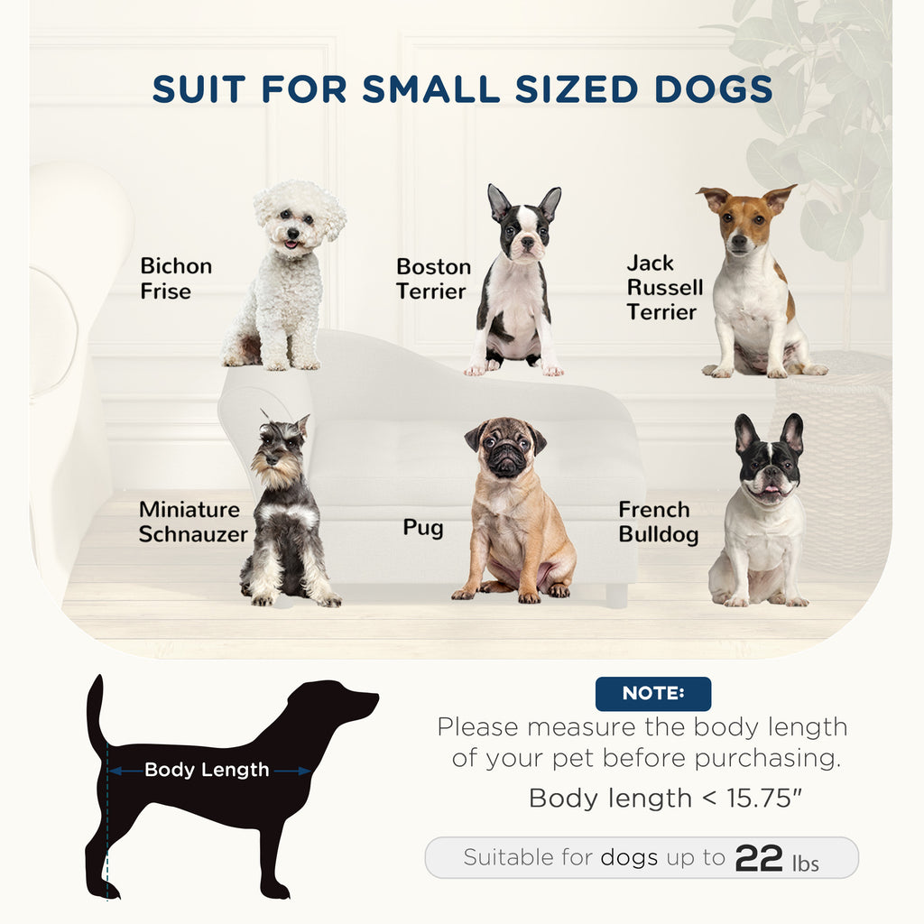 Luxury Pet Sofa for Small Dogs, Gray