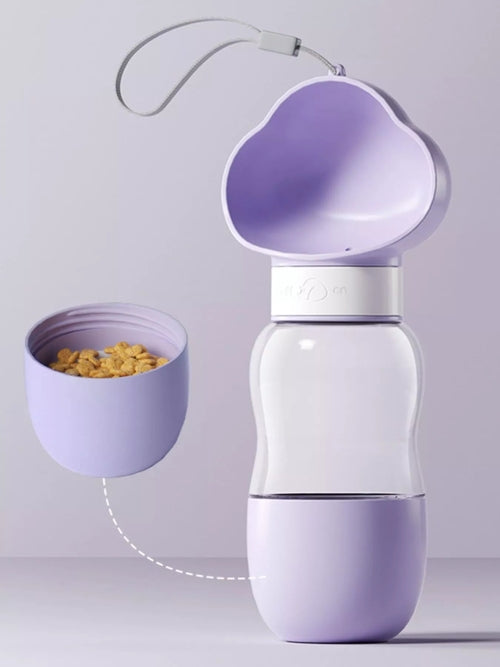 Portable 2-in-1 Pet Food and Water Vessel