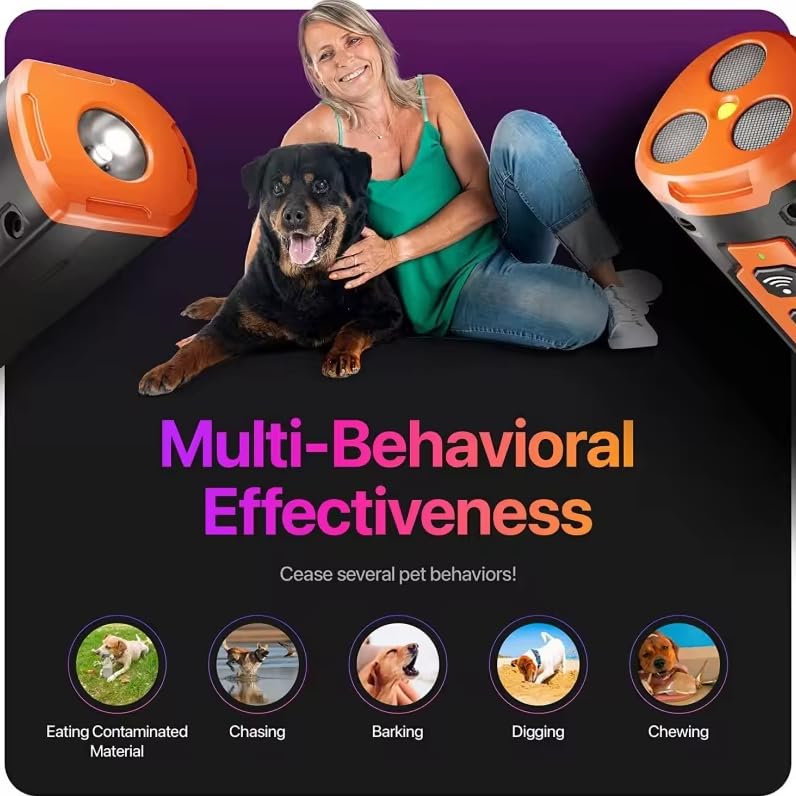 Ultrasonic Bark Control & Training Device, 50ft Range