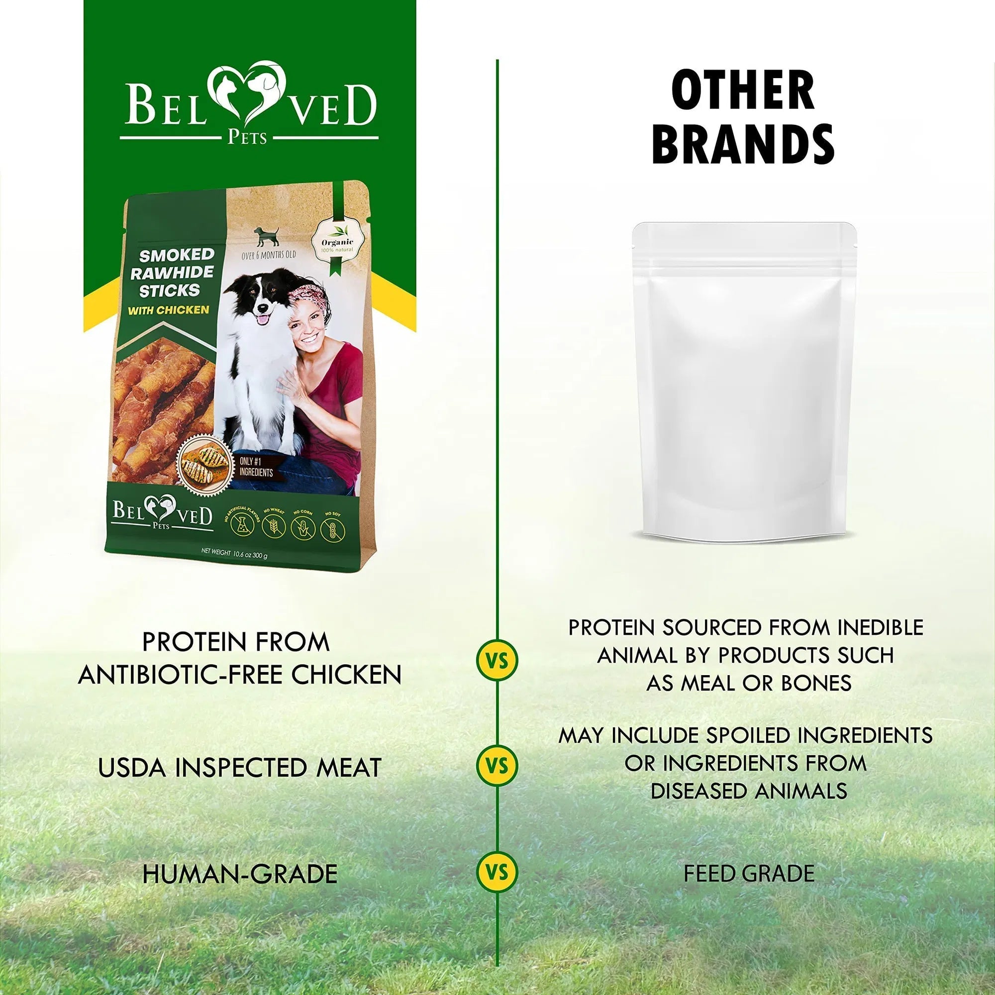 Natural Chicken-Wrapped Rawhide Chews