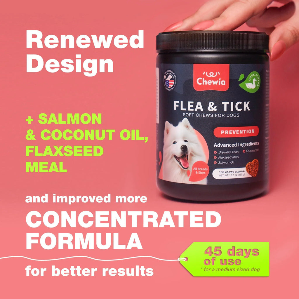 Natural Flea & Tick Prevention Soft Chews for Dogs