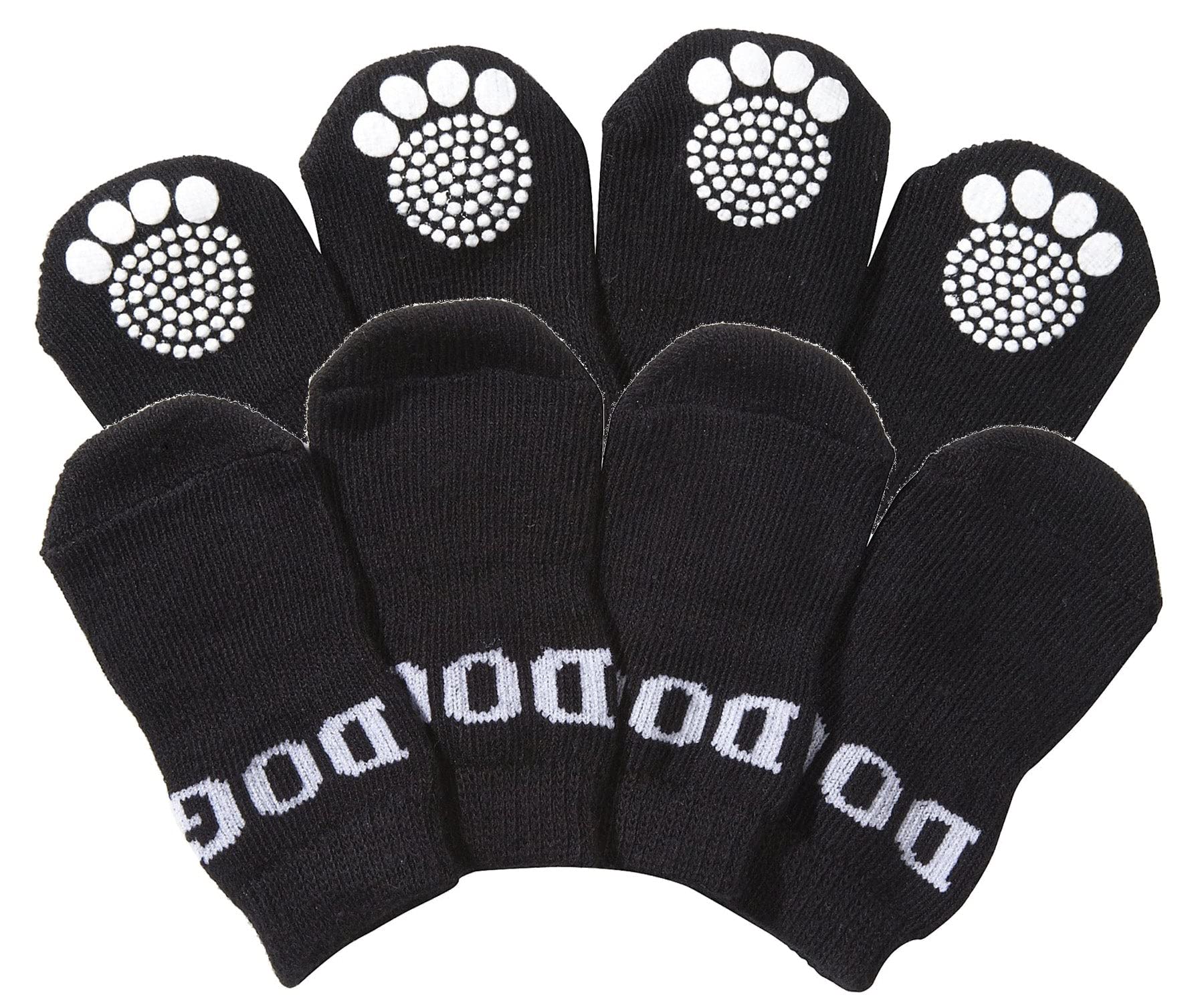 Anti-Slip Dog Socks, Set of 4