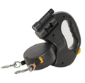 Telescopic Double Dog Leash with Light