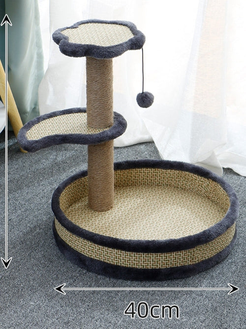 Elevated Cat Tree with Integrated Bed