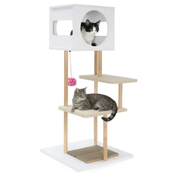 Multi-Level Cat Tree with Dual Scratch Pads & Condo