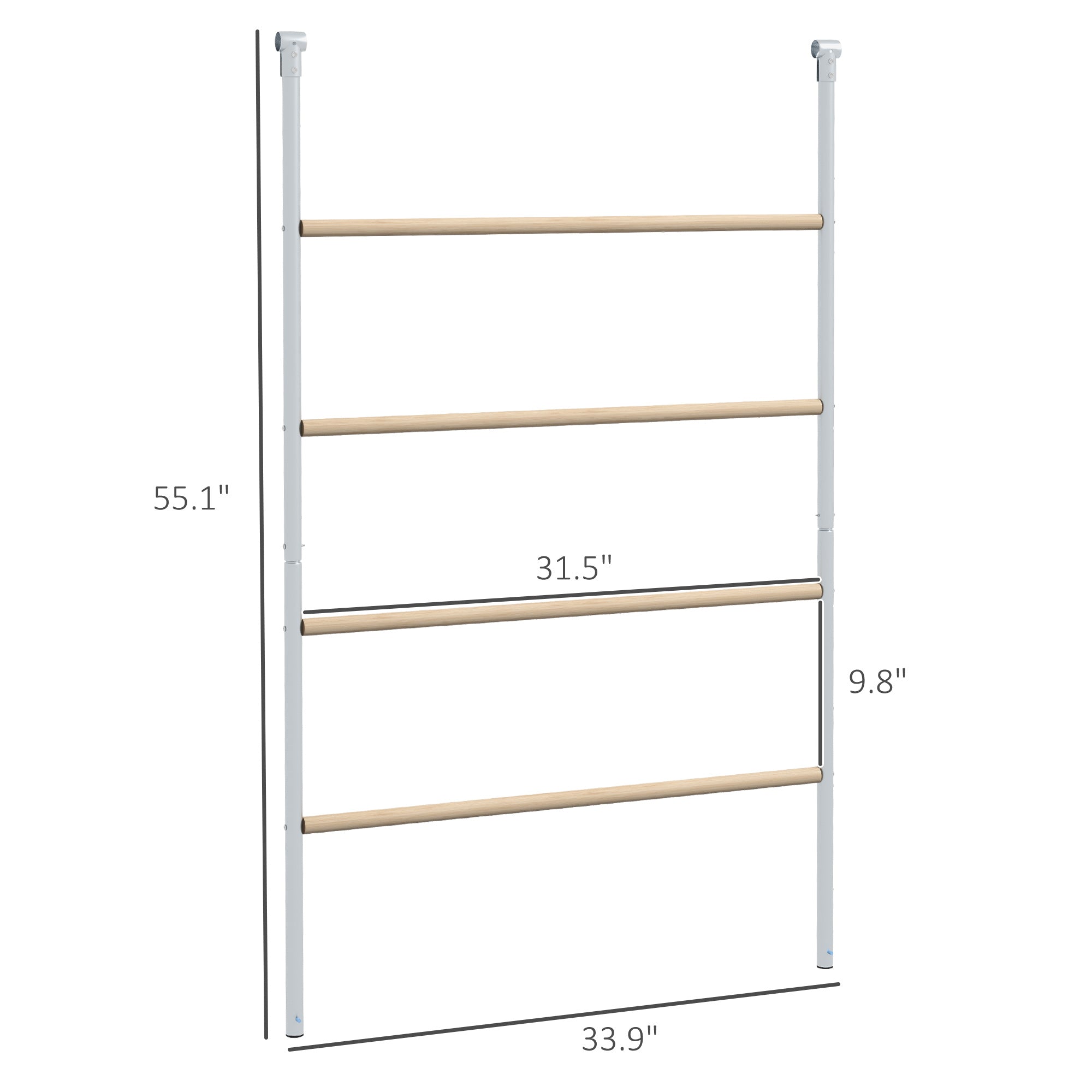 55-inch Tiered Chicken Roosting Bar for 4-6 Hens
