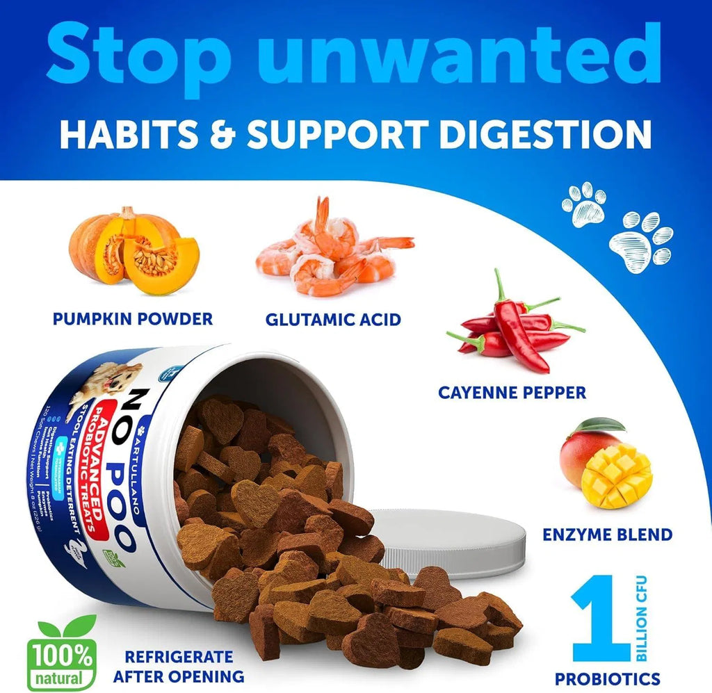 Advanced Coprophagia Deterrent Chews for Puppies & Dogs
