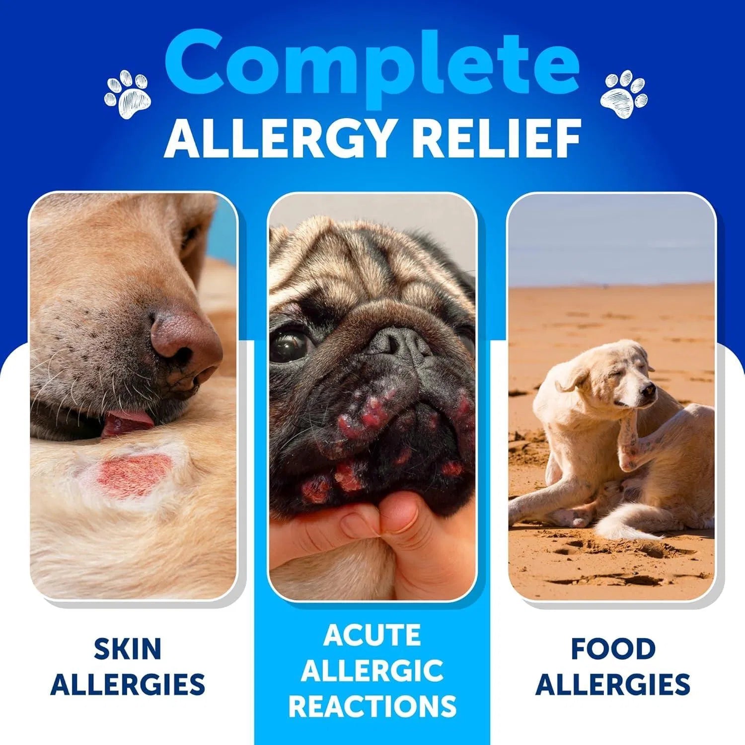 Dog Allergy & Skin Relief Chews - 180 Duck Flavored Treats