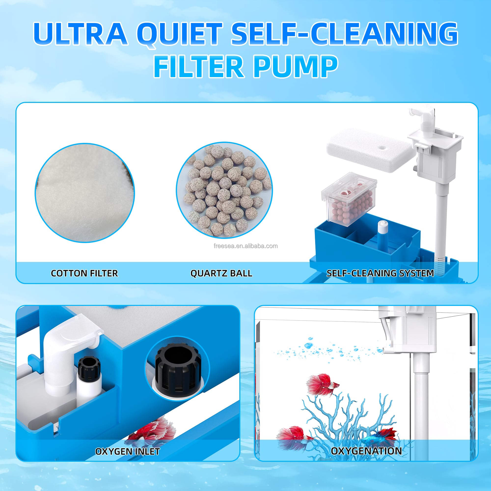2-Gallon Acrylic Aquarium with Filtration and Lighting