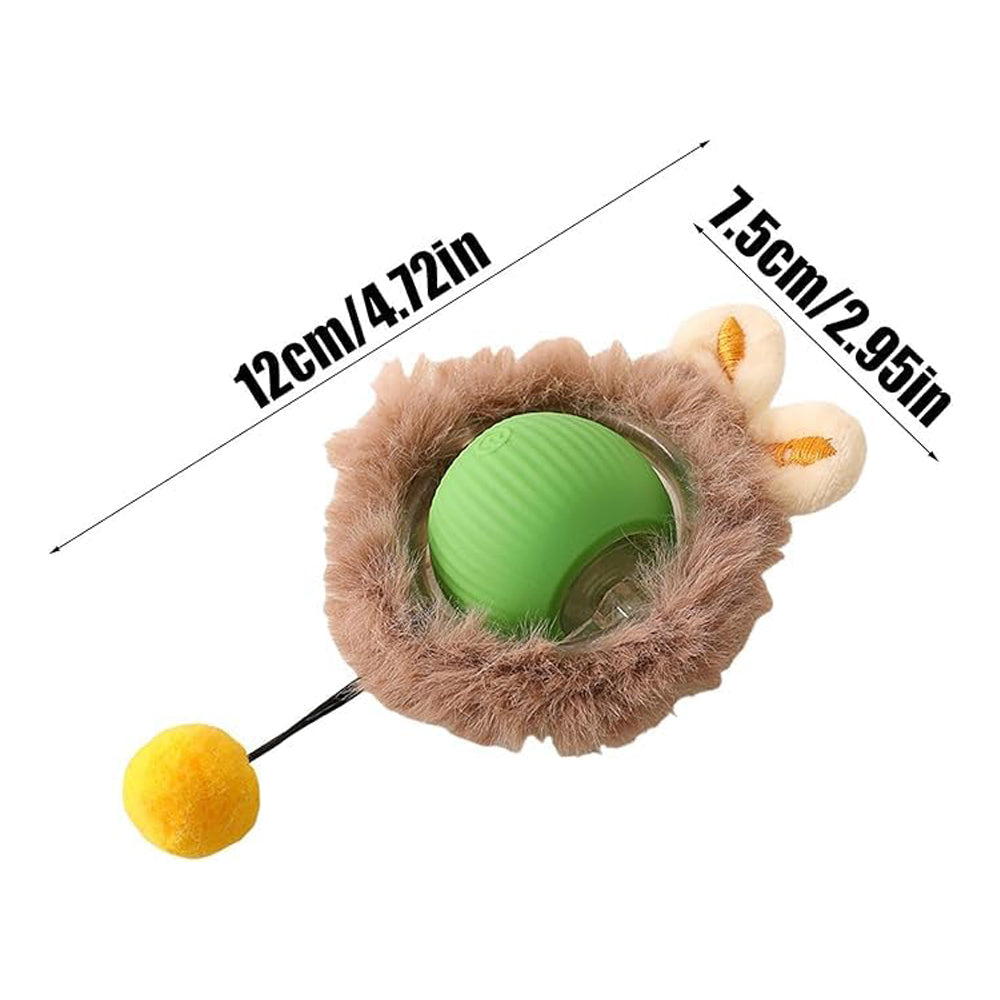 Self-Rotating Cat Enrichment Ball
