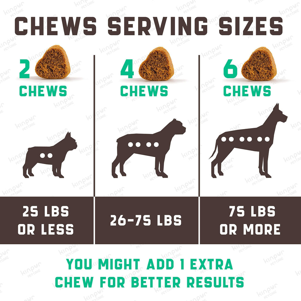 Natural Allergy Relief Chews for Dogs, 180 Count