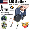 Reflective Retractable Dual Pet Leash