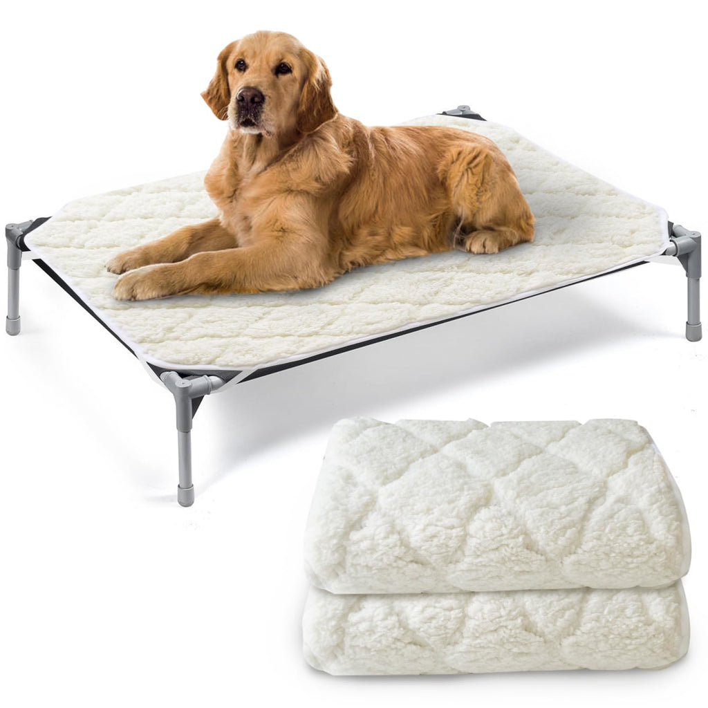 Elevated Pet Bed Pad, Waterproof 2-Pack, Large