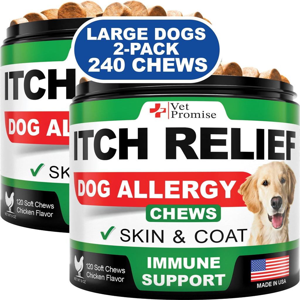 Dog Allergy & Itch Relief Chews, 2-Pack (240 Count)