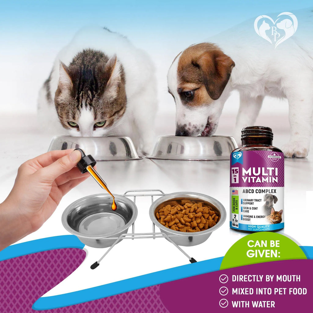 Cat & Dog Multivitamin Liquid with Glucosamine & Cranberry,