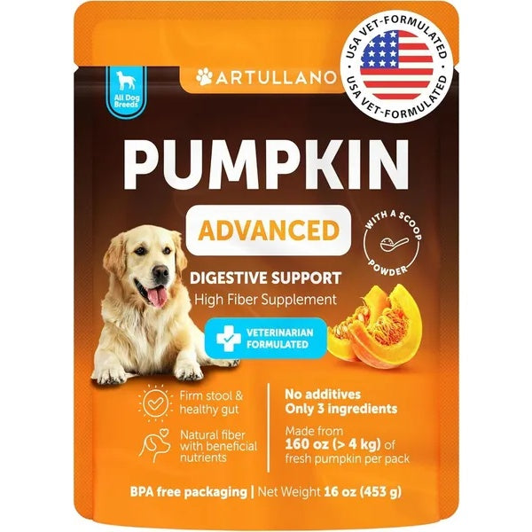 Pumpkin Digestive Support Powder for Dogs, 16 oz