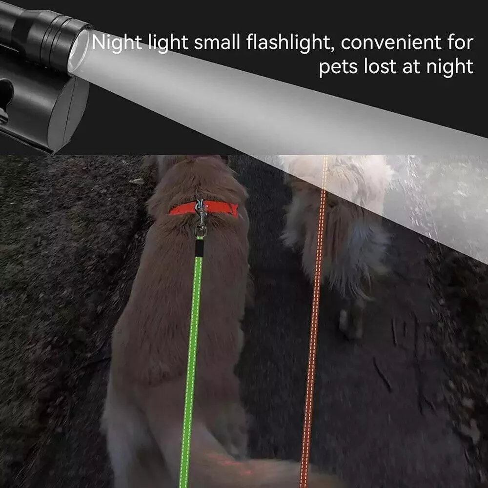 Reflective Retractable Dual Pet Leash