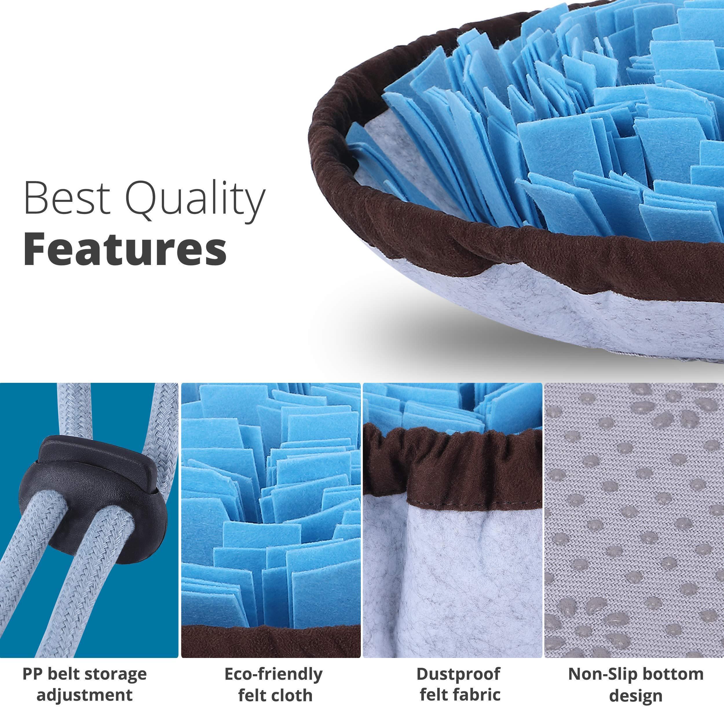 Adjustable Snuffle Foraging Mat for Canines