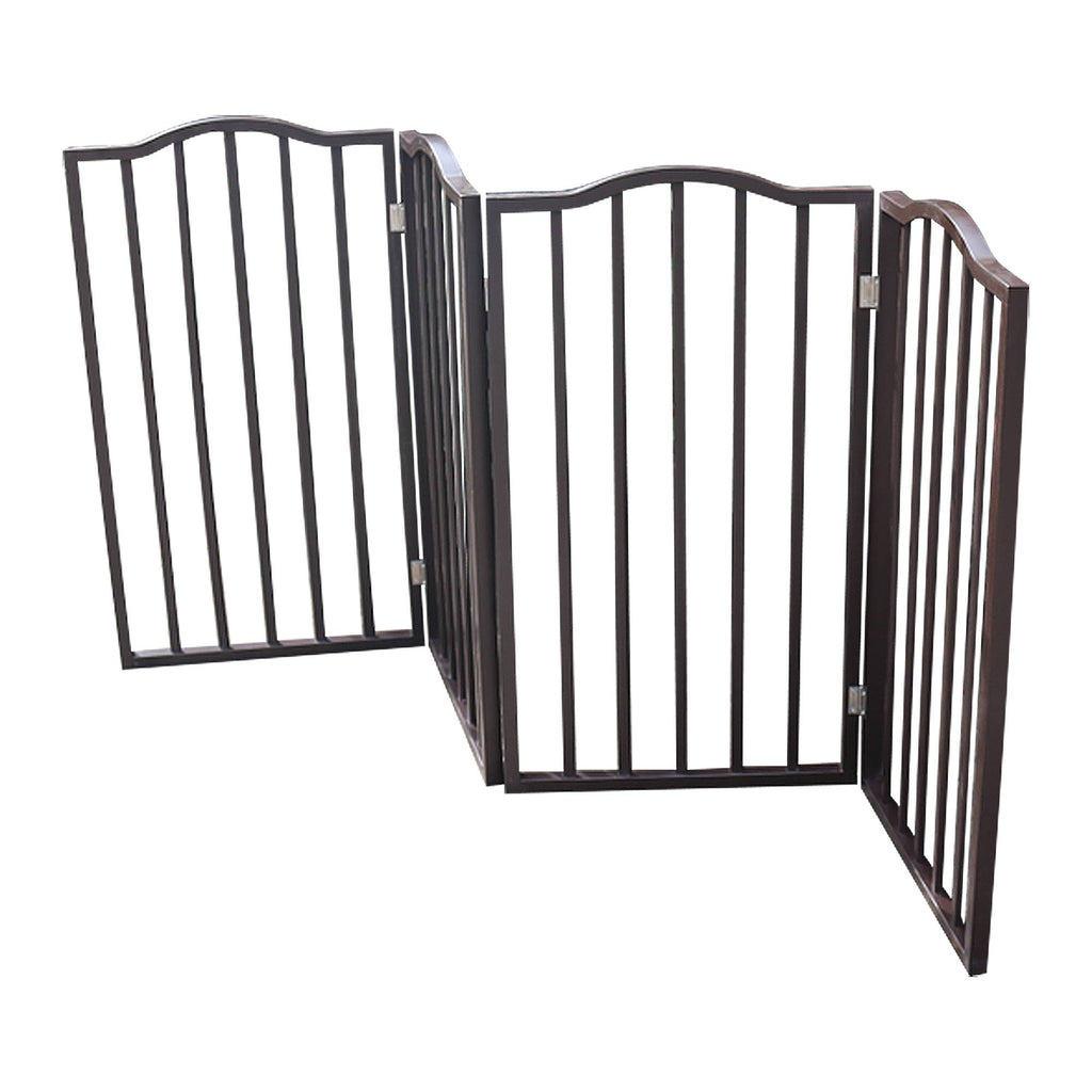 Arc Wooden Folding Pet Gate for Doorways and Stairs