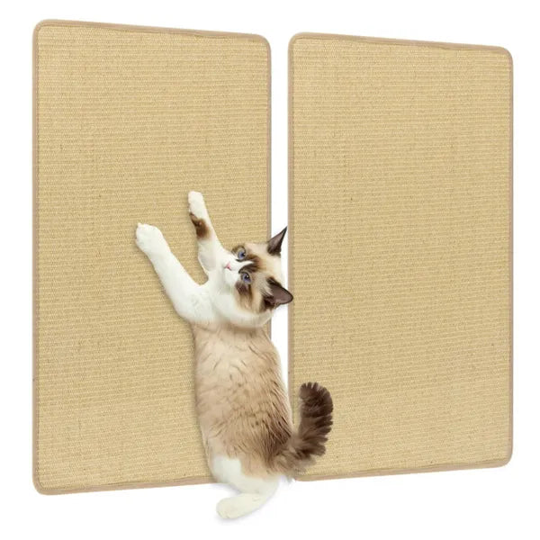 2-Pack 32"x20" Natural Sisal Cat Scratching & Resting Mats