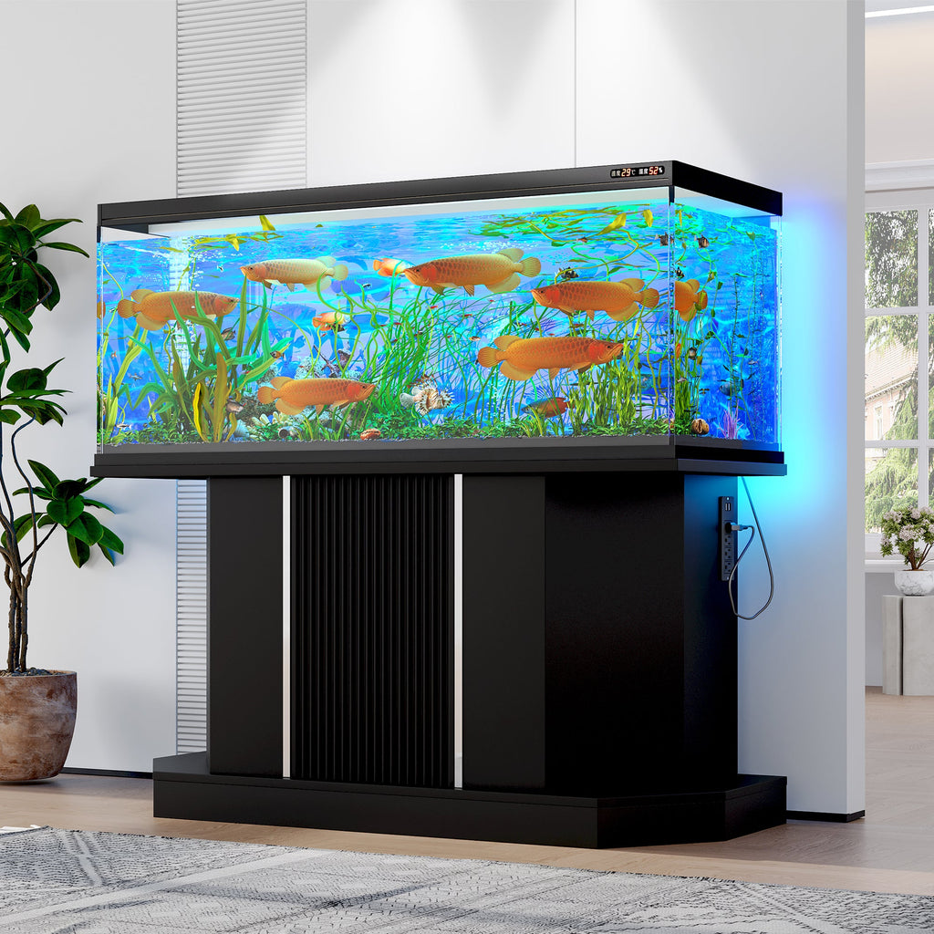 Modern Aquarium Stand, 55-75 Gallon, Power Outlet