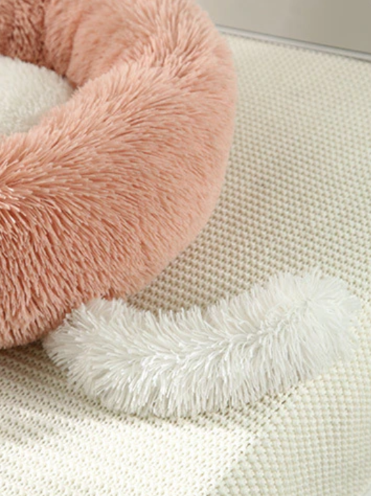 Plush Pet Bed with Ears and Tail, Medium