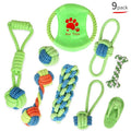 9-Piece Braided Cotton Rope Chew Toy Set