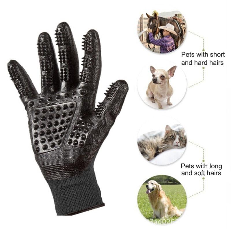 Pet Grooming Gloves, 1 Pair