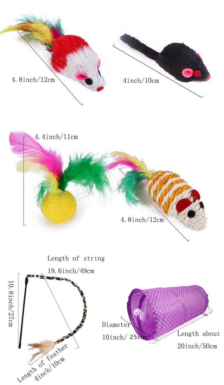 Curated Assortment of Cat Toys