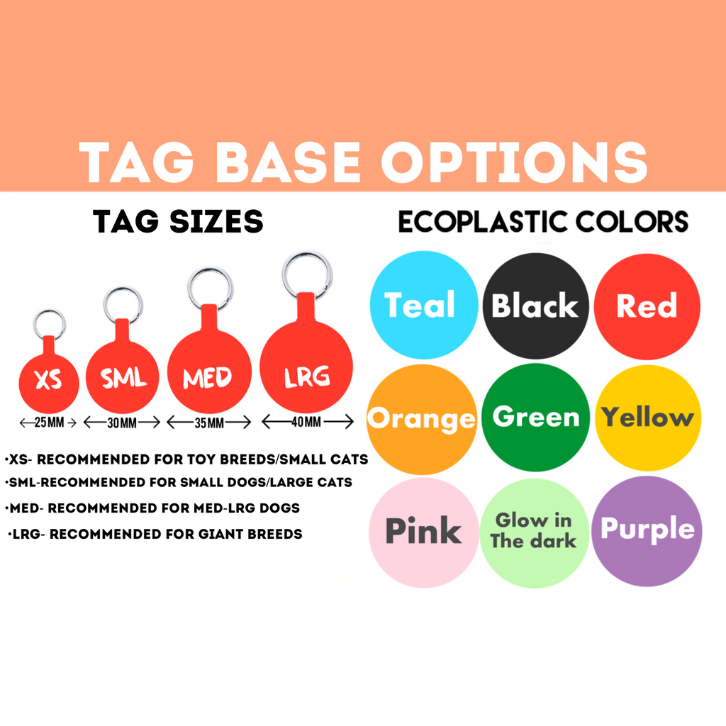 Ecoplastic Pet ID Tag