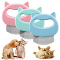 Cat Grooming Massage Brush in Blue, Pink, or Green