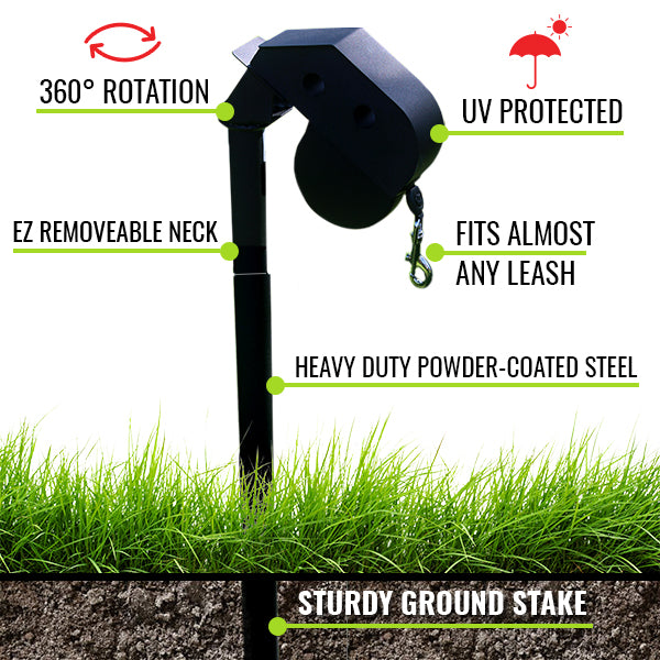 Outdoor Pet Anchor with 360° Swivel