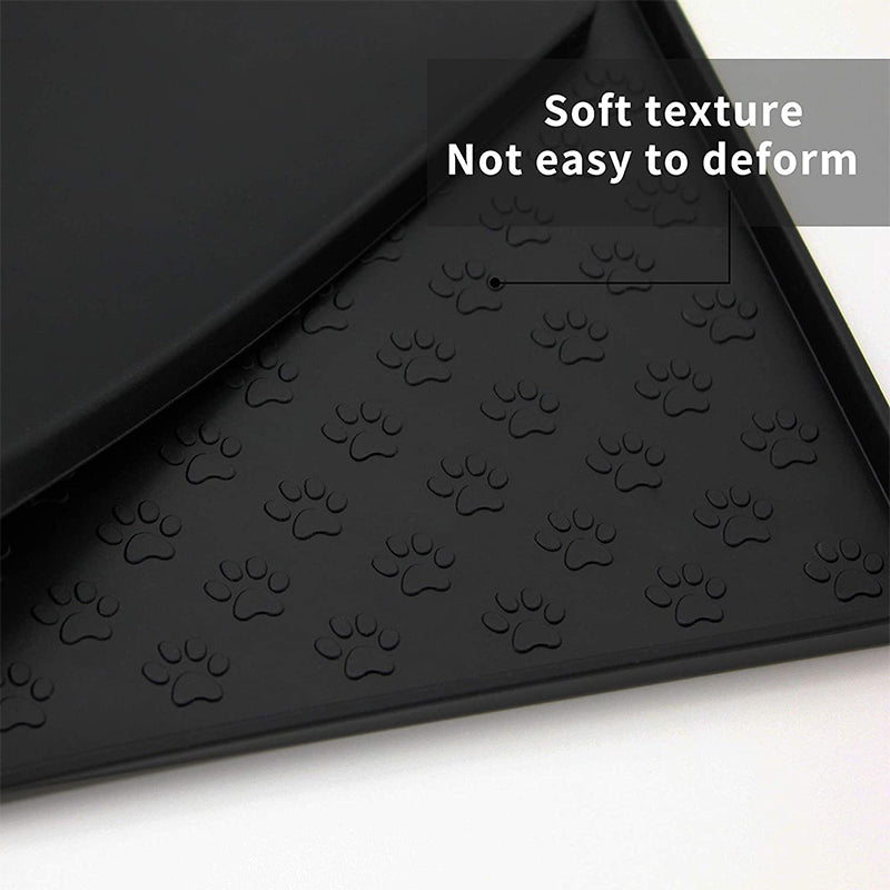 Non-Slip Waterproof Pet Food Mat, 4 Colors