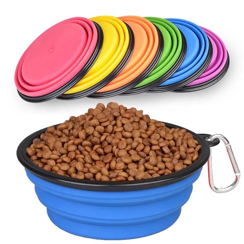 Collapsible Silicone Travel Pet Bowl, 1000ml