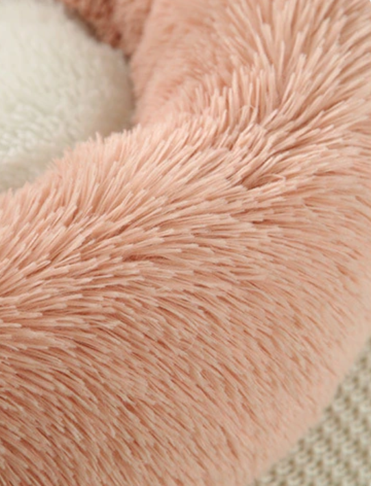 Plush Pet Bed with Ears and Tail, Medium