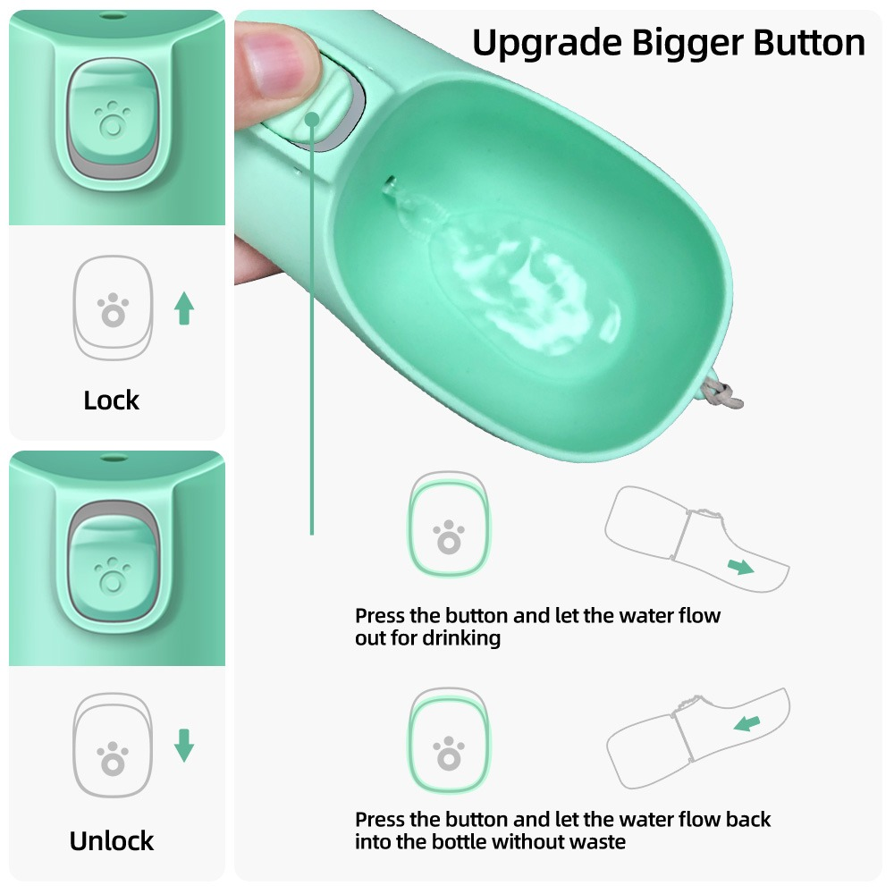 Portable Pet Hydration Bottle, 350ml/550ml