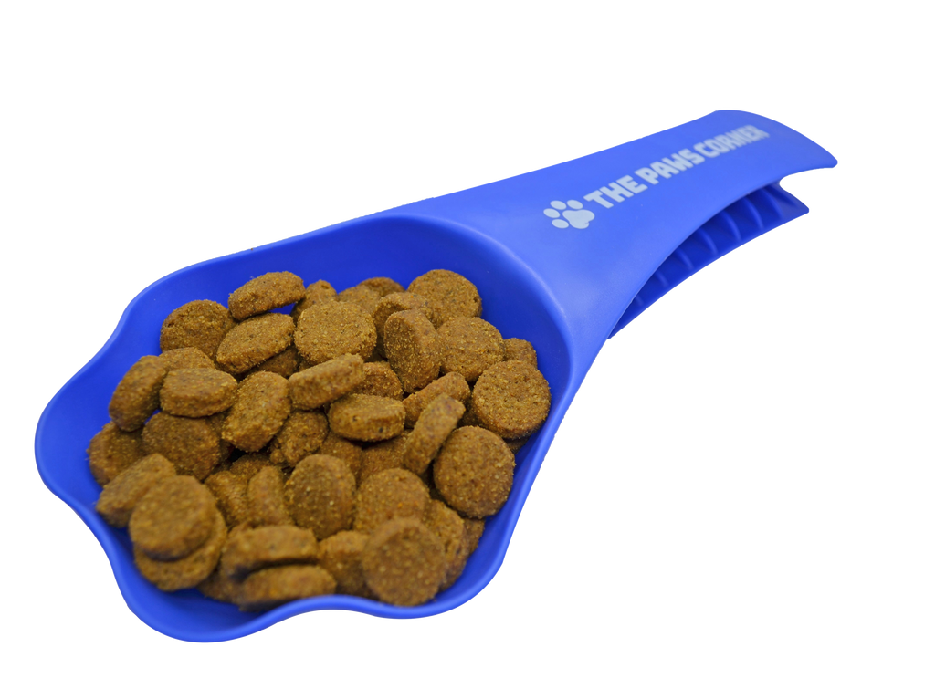Paw-Shaped Pet Food Scoop and Bag Clip, 1 Cup