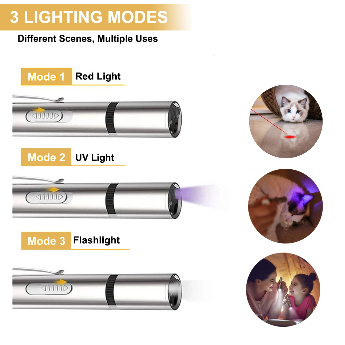 Interactive Pet Chase Exerciser with 7 Modes