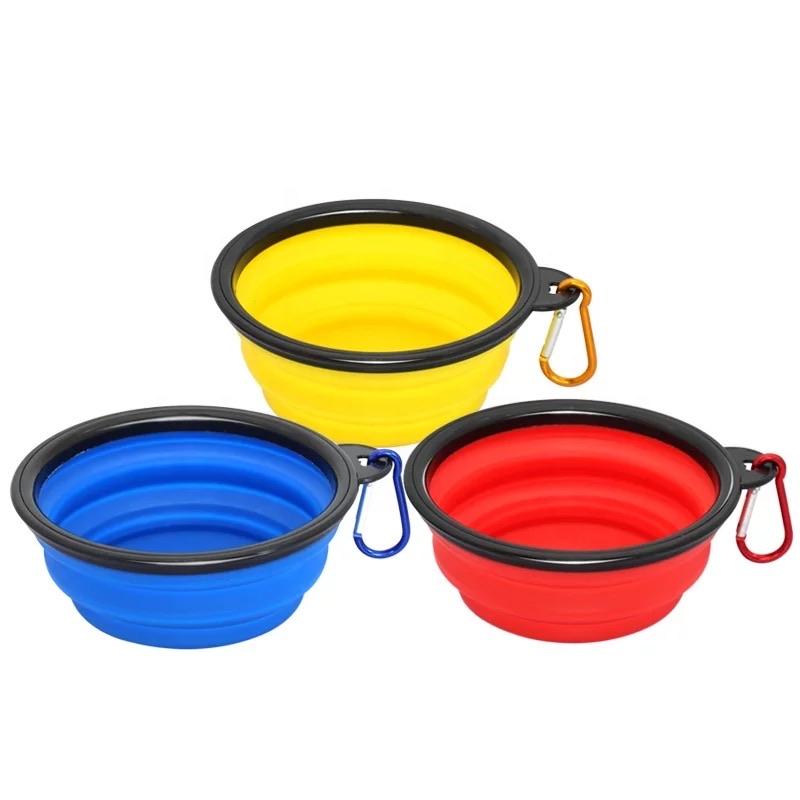 Collapsible Silicone Travel Pet Bowl, 1000ml