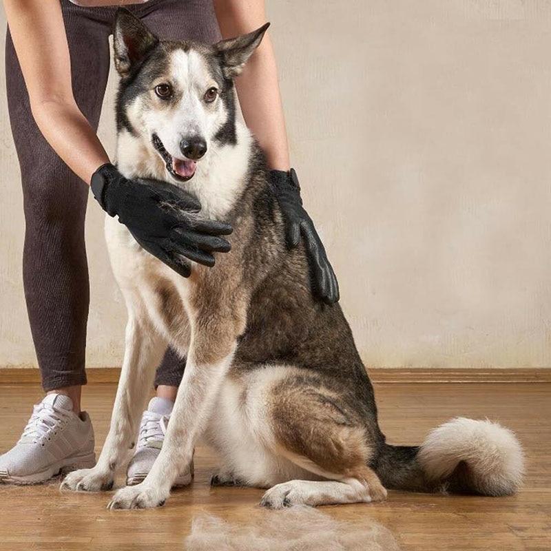 Pet Grooming Gloves, 1 Pair