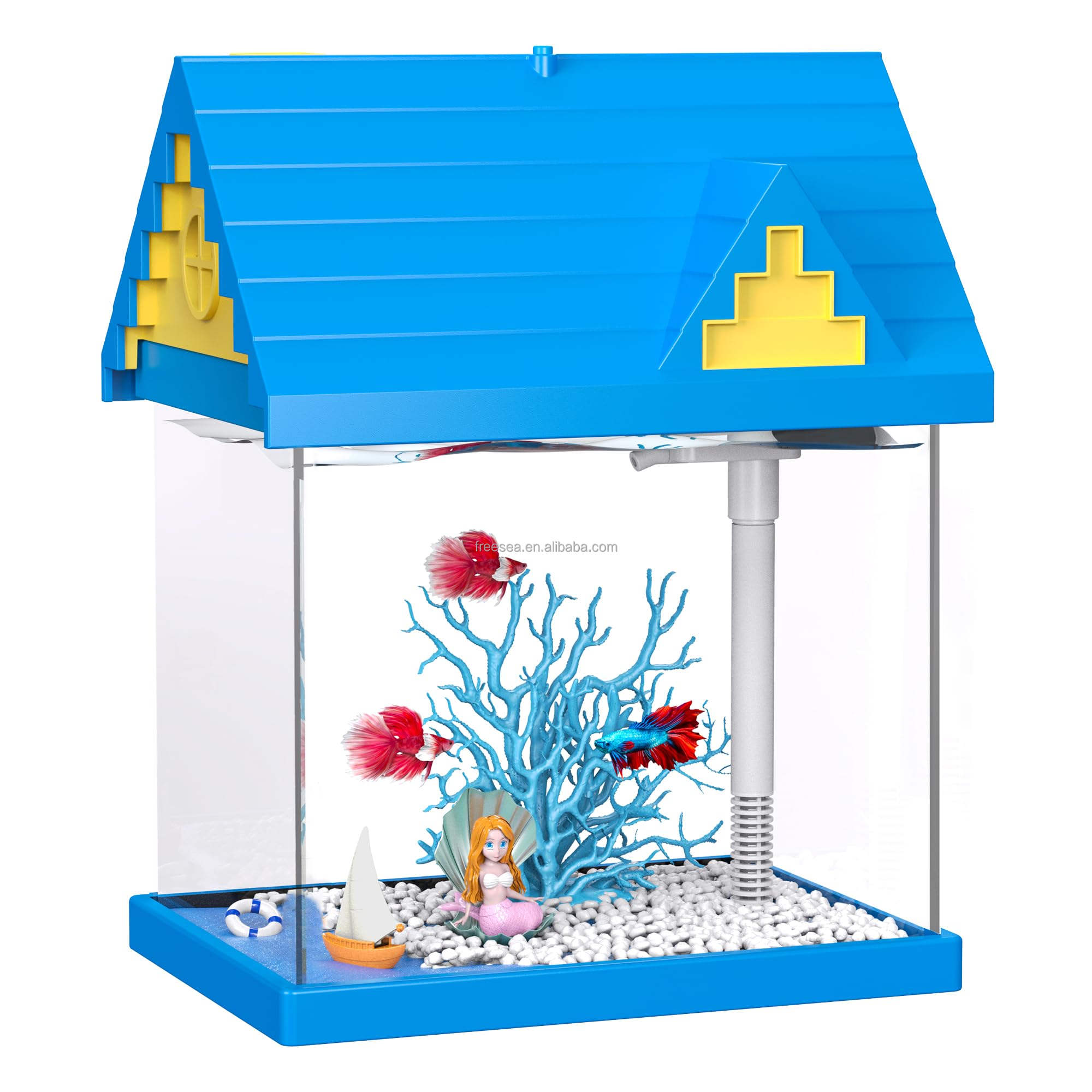 2-Gallon Acrylic Aquarium with Filtration and Lighting