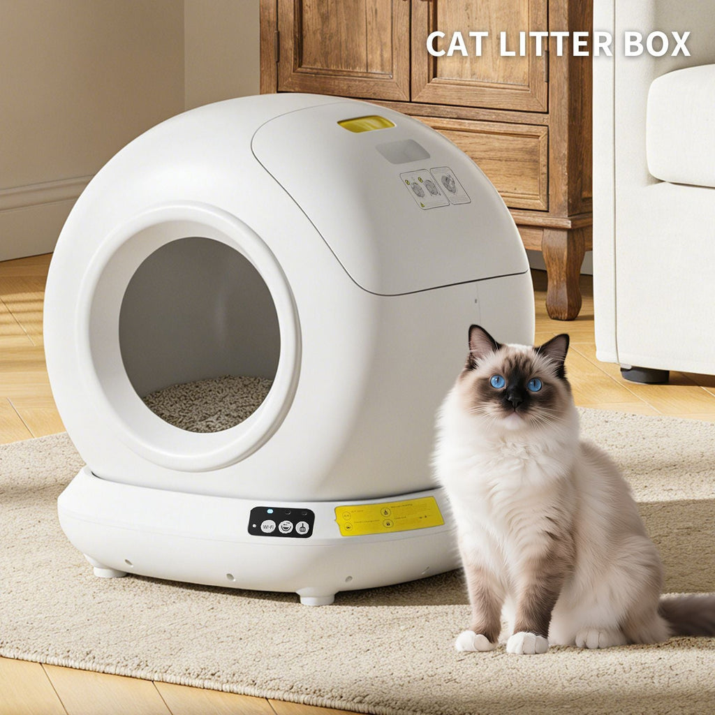 Automatic Self-Cleaning Cat Litter Box with App Control