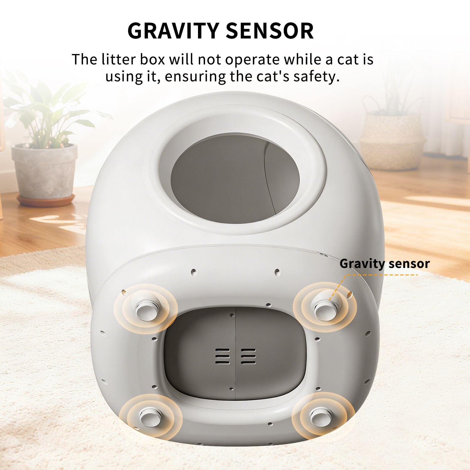 Automatic Self-Cleaning Cat Litter Box with App Control