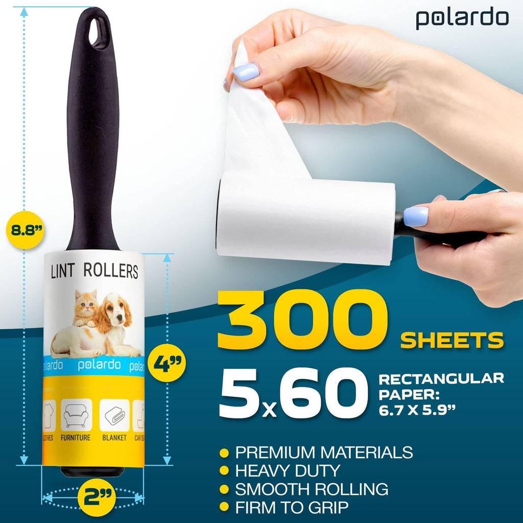 Pet Hair Remover Lint Rollers, 5-Pack