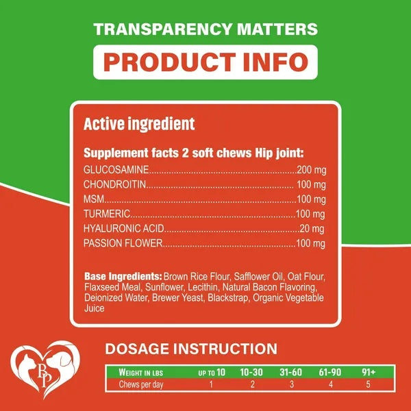 Canine Hip and Joint Support Soft Chews
