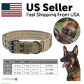 Heavy-Duty K9 Tactical Dog Collar with Metal Buckle