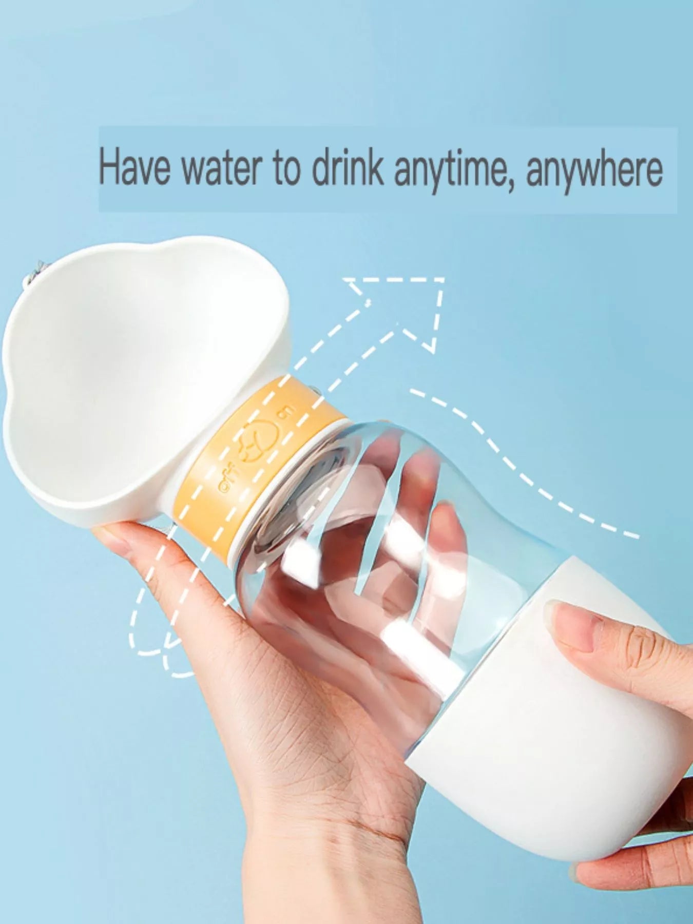 Portable 2-in-1 Pet Food and Water Vessel