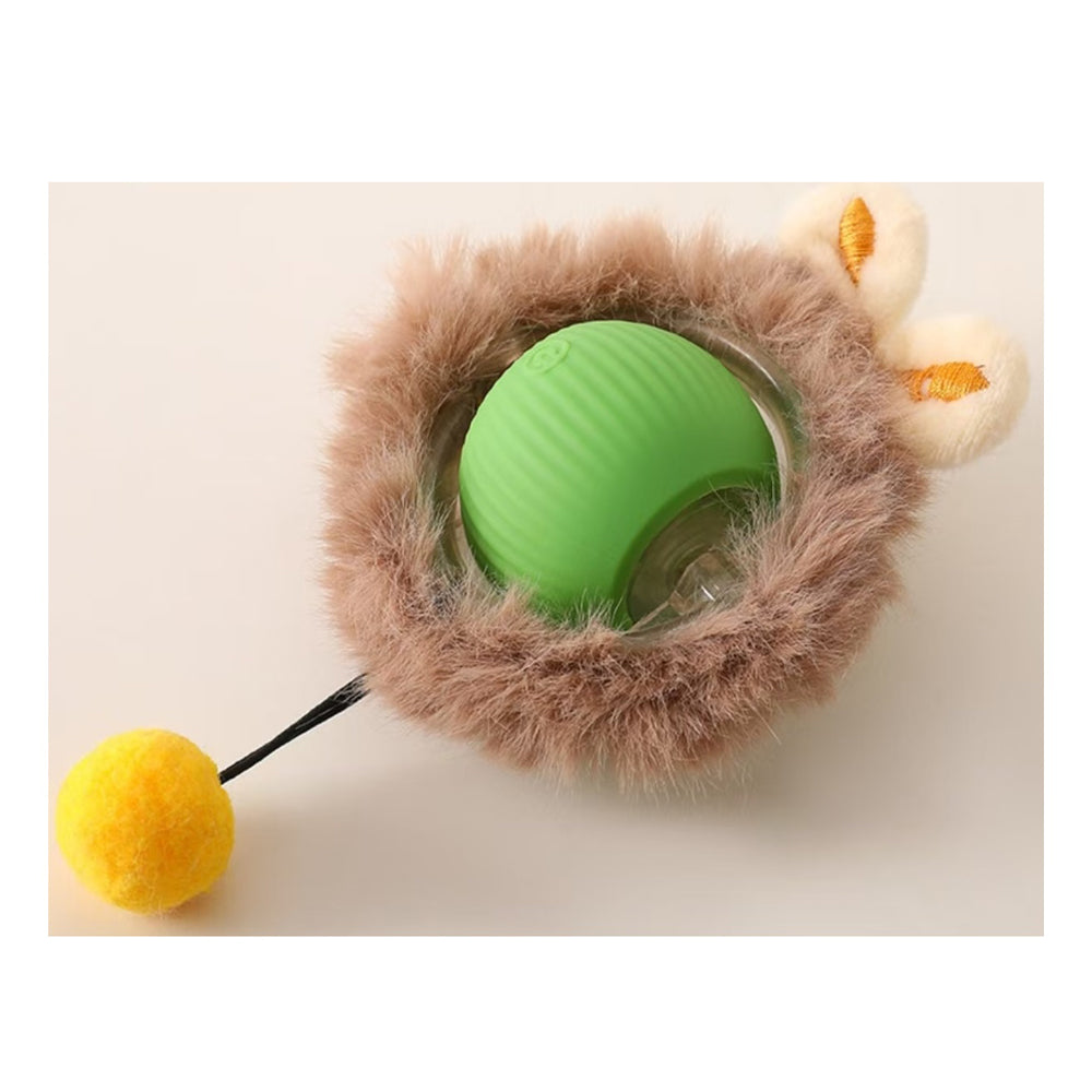 Self-Rotating Cat Enrichment Ball