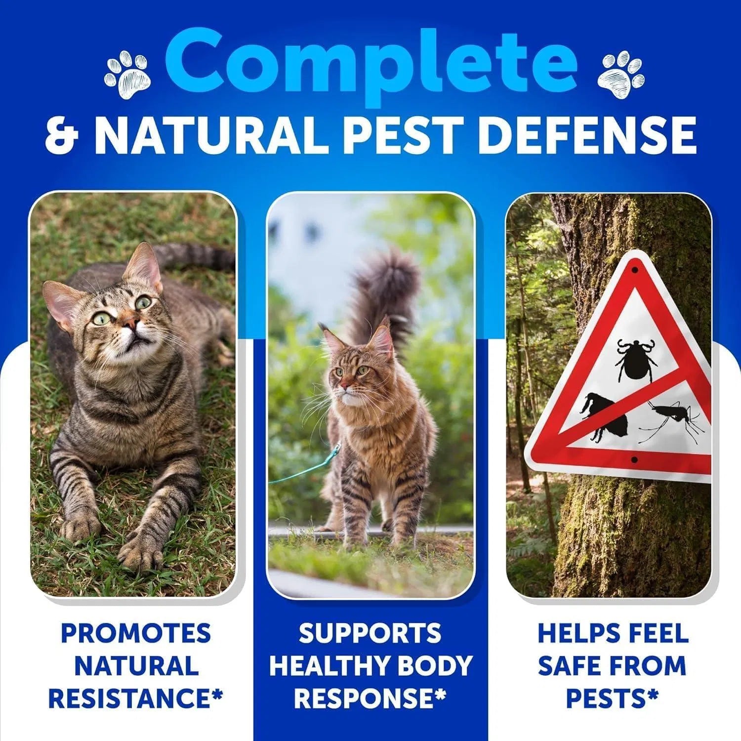 Natural Flea & Tick Prevention for Cats - 135 Chews