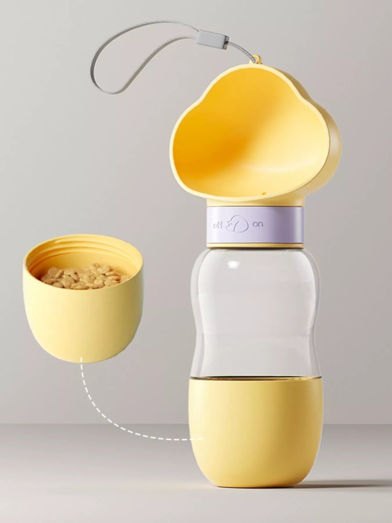 Portable 2-in-1 Pet Food and Water Vessel
